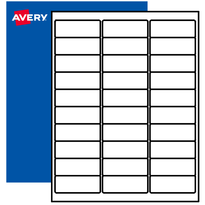 1" x Printable Labels - the Sheet in 25 Materials | Avery