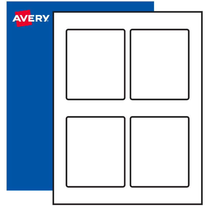 rectangle 4" x 3-1/3"