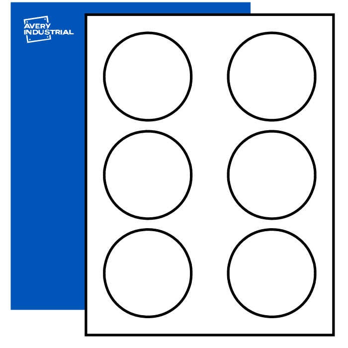 Blank Round Labels for Inkjet or Laser Printers Avery Industrial