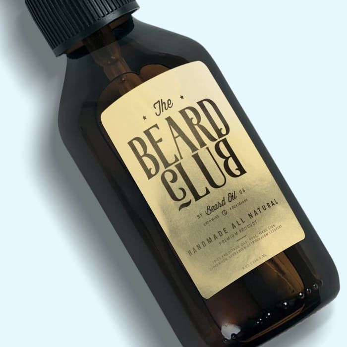 Beard Oil Labels
