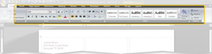 12 Avery 8877 Word Template Pictures