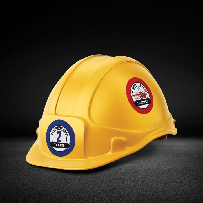 Hard Hat Labels & Construction Stickers