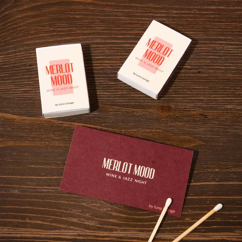 Avery Custom Printed Business Cards | Merlot Mood Wine Business Cards