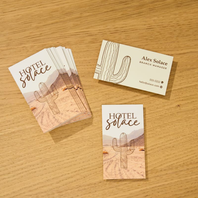 Avery Custom Printed Business Cards | Hotel Solace Business Cards