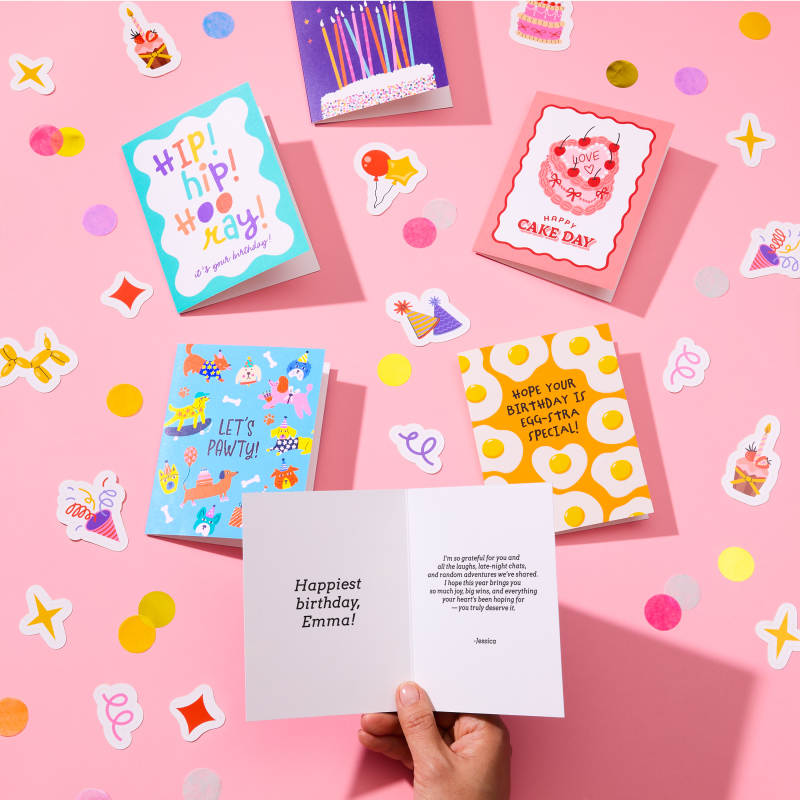 Avery WePrint Custom Greeting Cards | Happy Birthday Cards