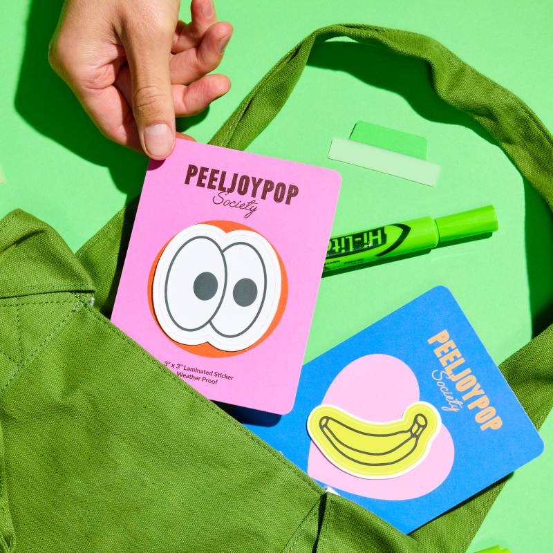 Custom Postcards | Green Bag Peelypop Postcards