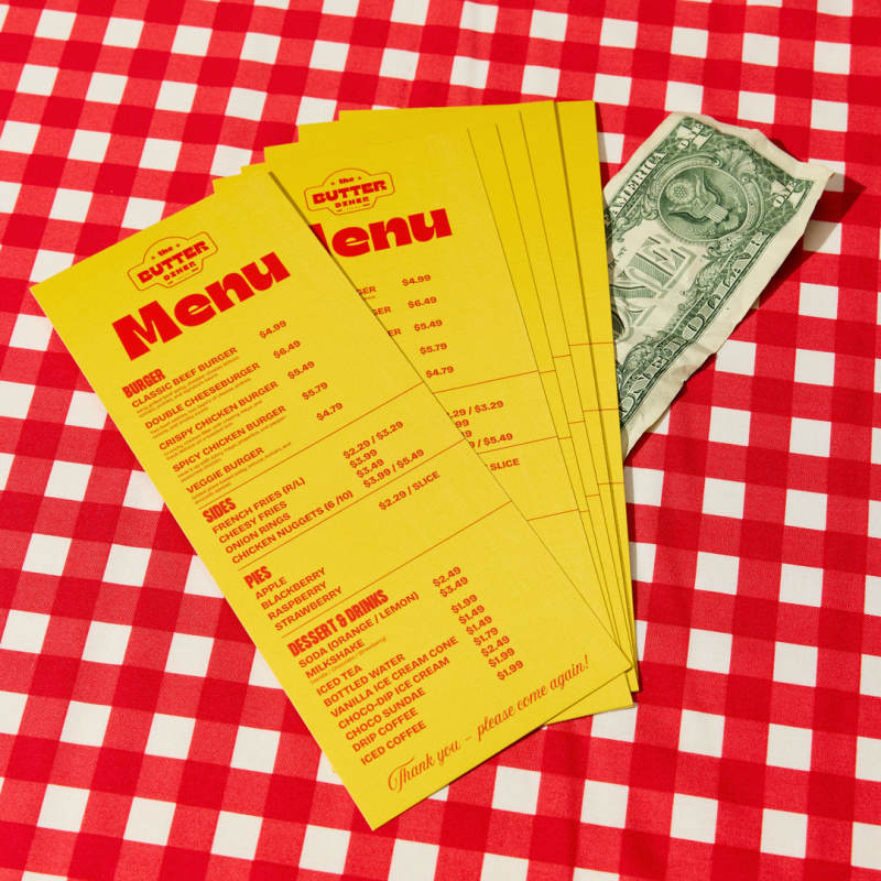 Custom Rack Cards | Butter Diner Rack Cards