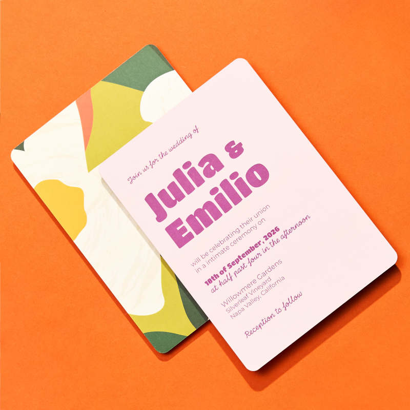 Custom Wedding Invitations | Julia & Emilio Wedding Invitation Cards