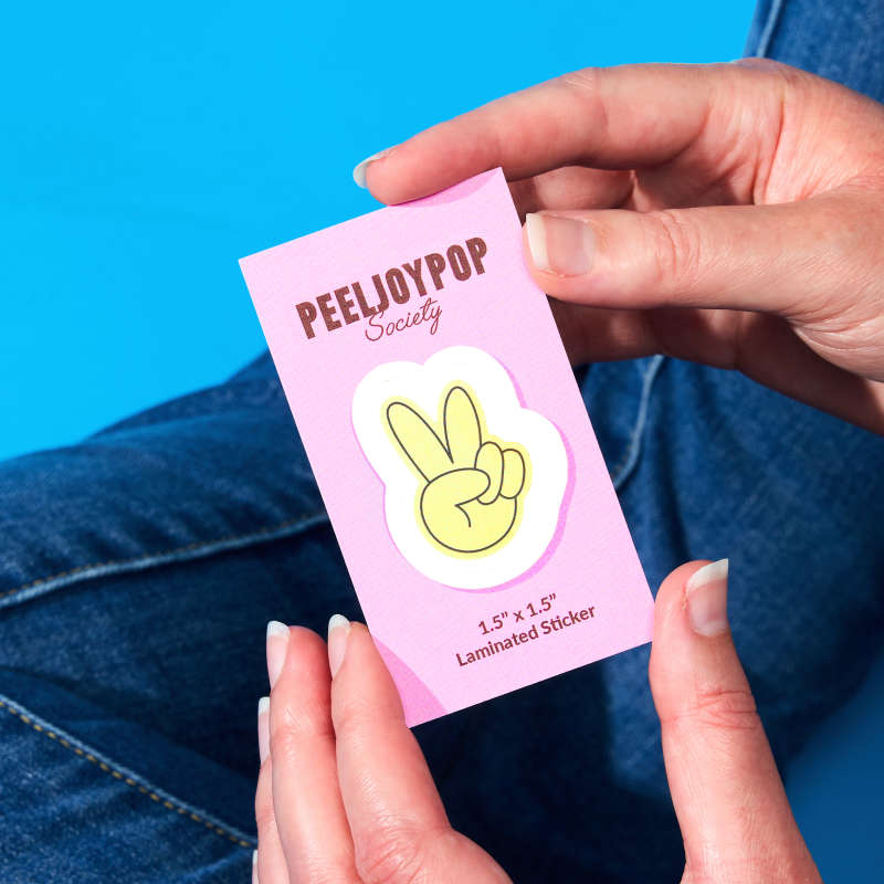 Custom Peeljoypop Peace Business Cards