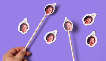 Stickers for faces