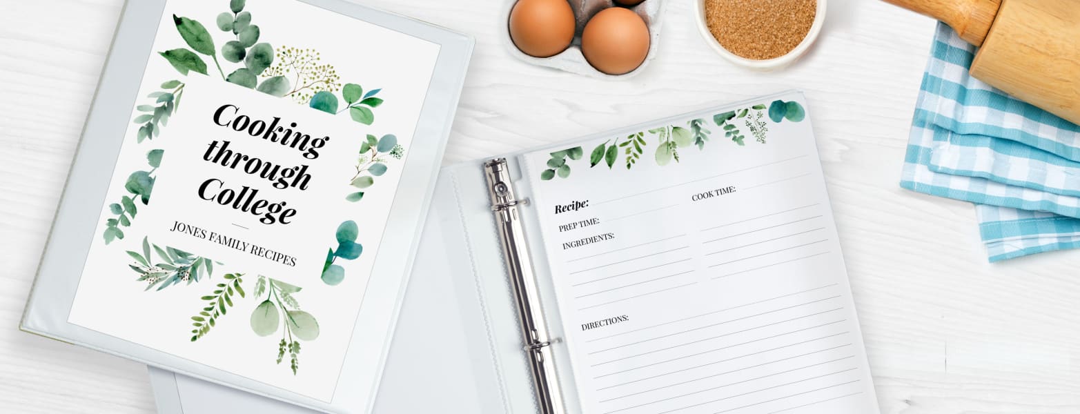 cooking through college family recipes binder eggs