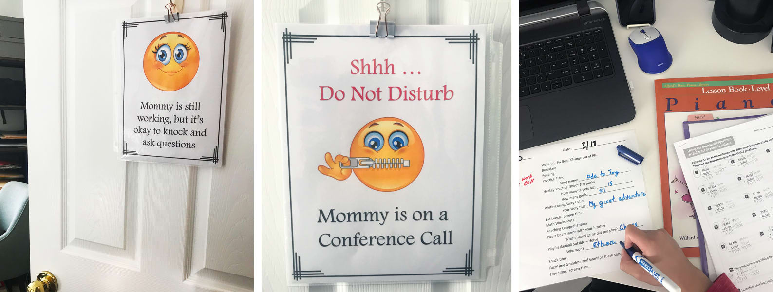 do not disturb mommy is on a conference call sign
