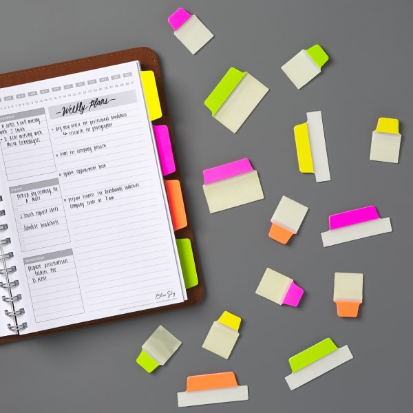 Neon ultra tabs in planner