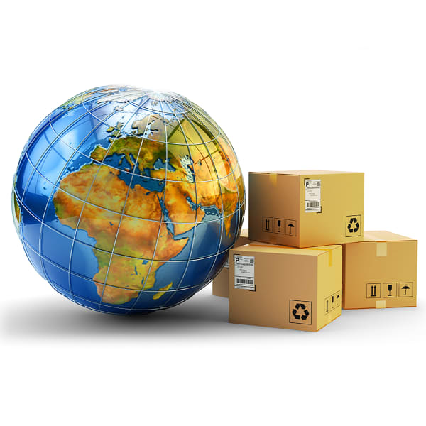 International store package shipping