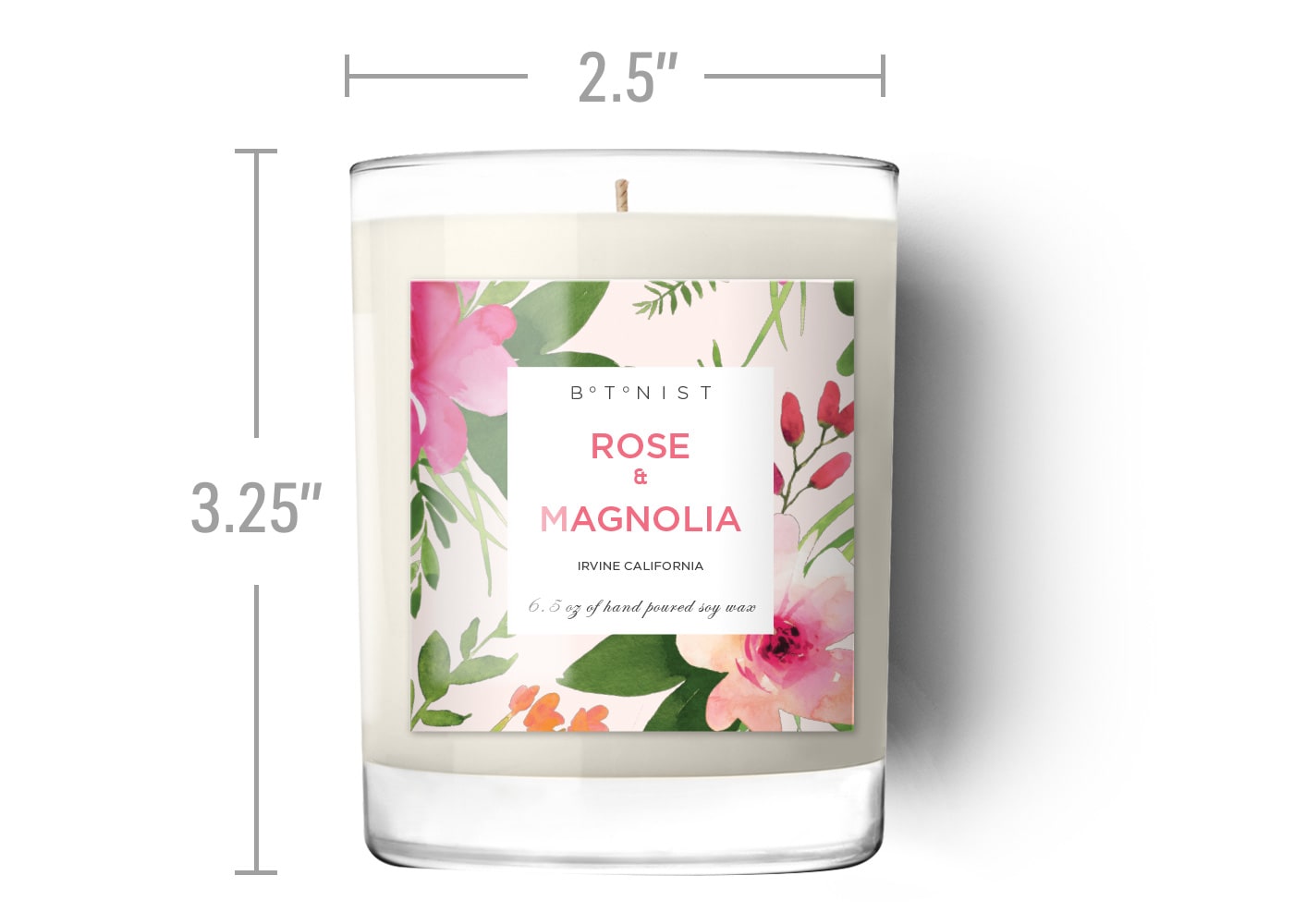 bath and body works candle label size