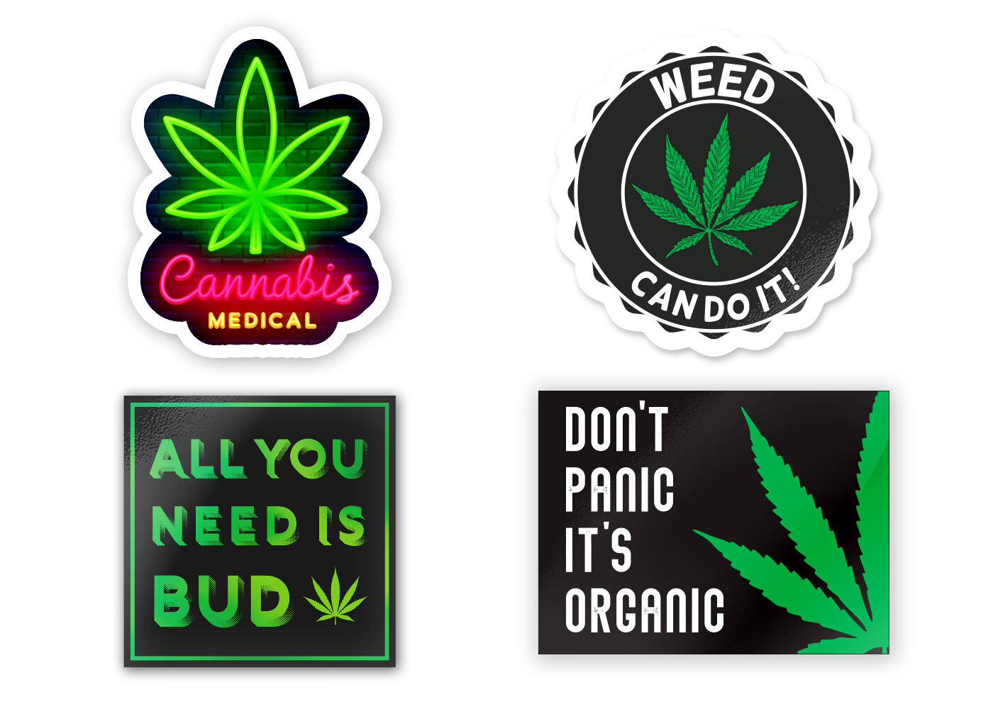 Dispensary Logo Pack. Logo Package for Cannabis Small Businesses CBD