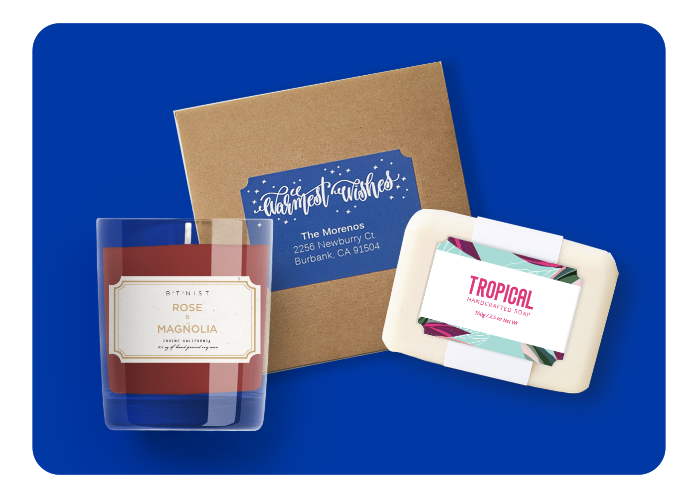 Order printable rectangle scalloped labels online from Avery