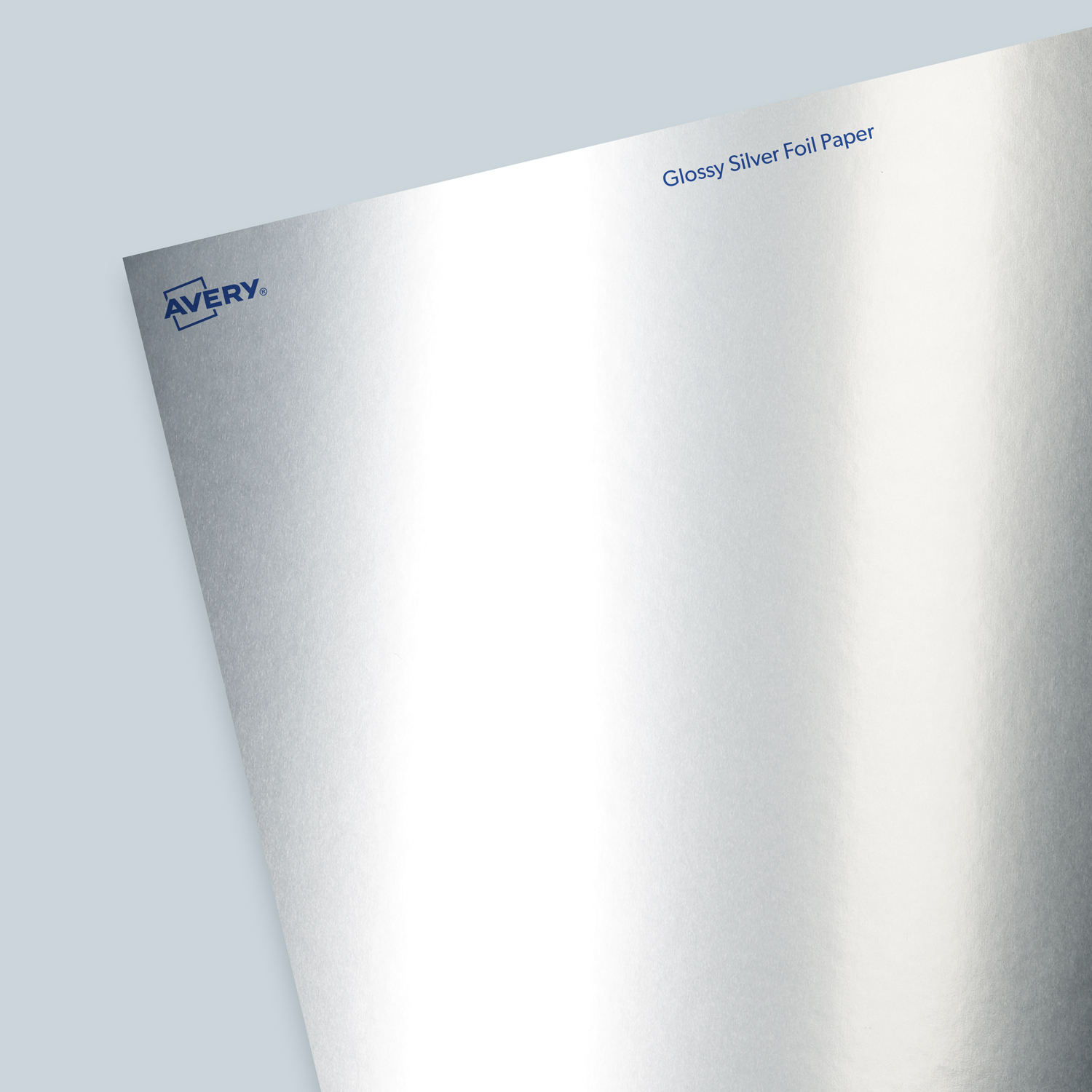 Glossy Silver Foil Paper - Blank Sheet Labels