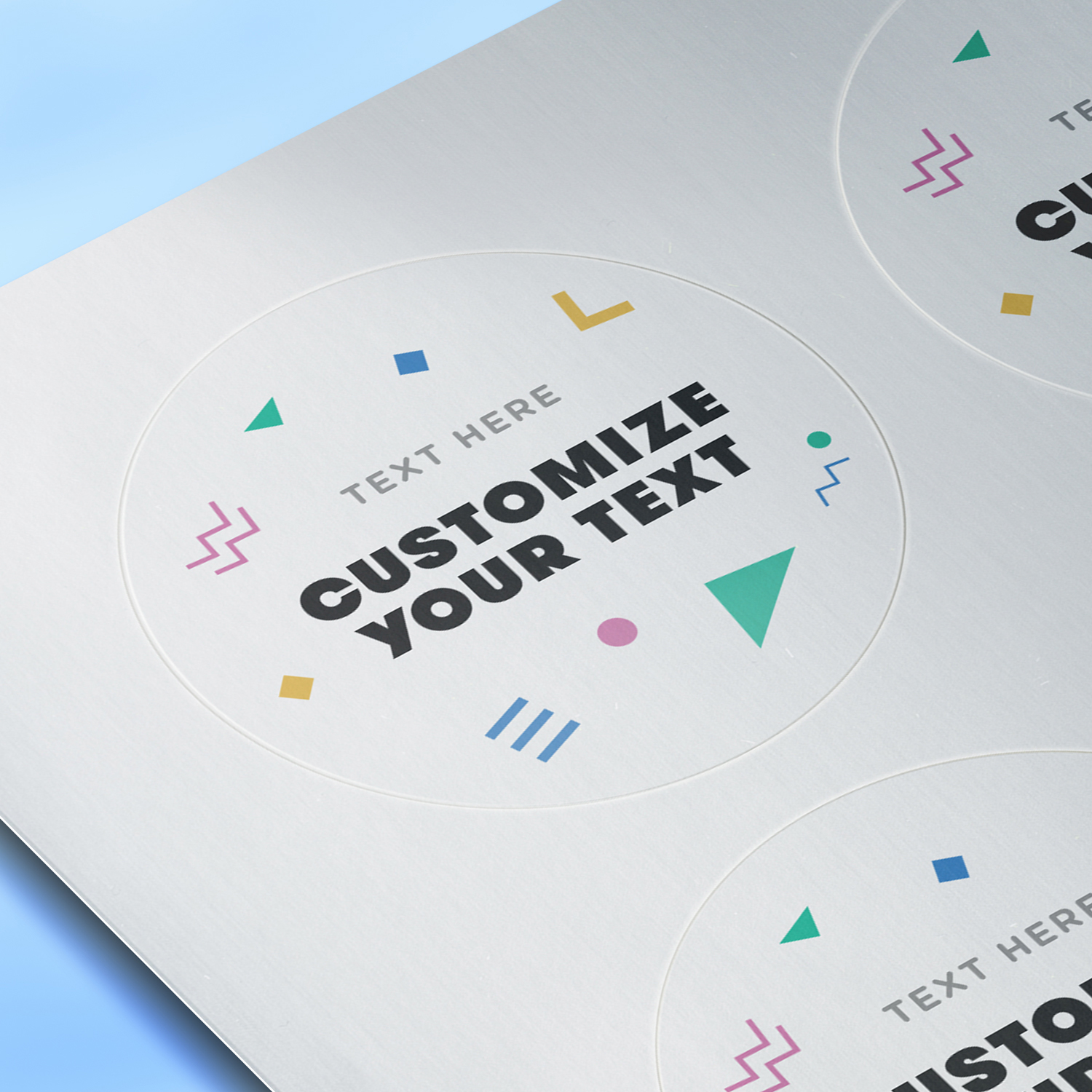 Matte Silver Foil Paper - Blank Sheet Labels