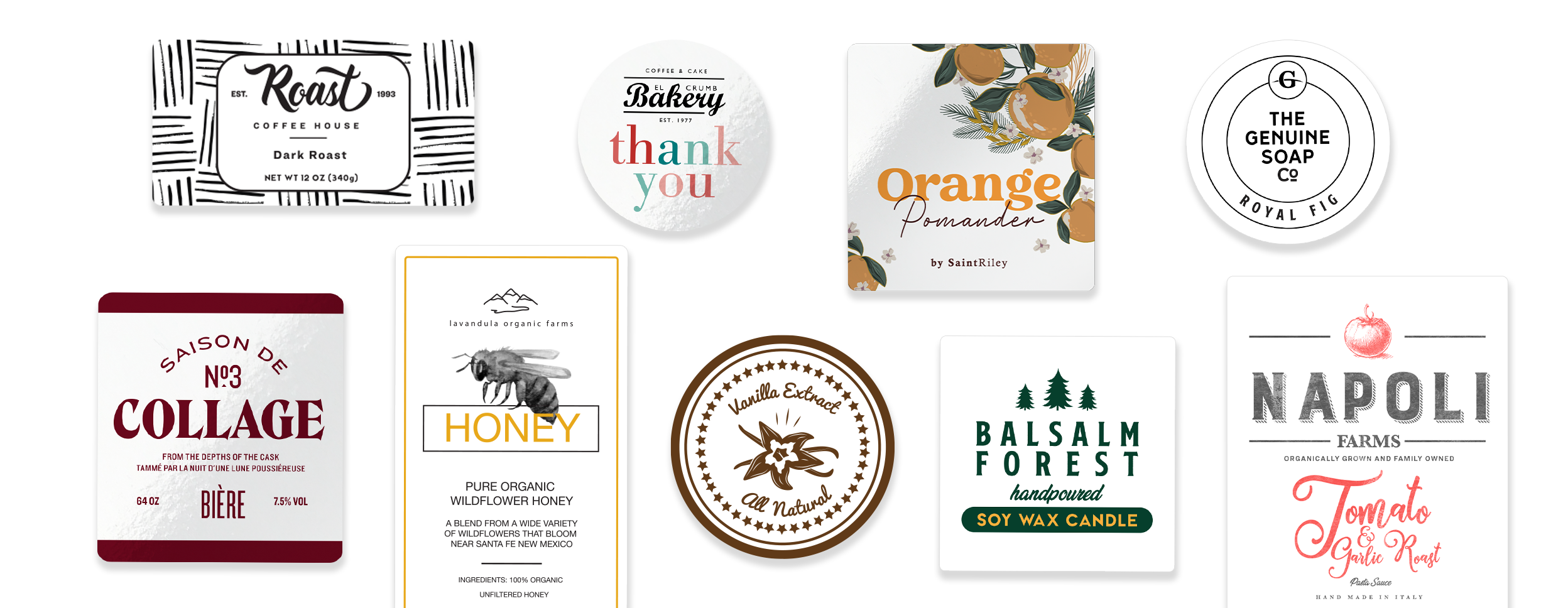 Blank roll labels quality printable labels