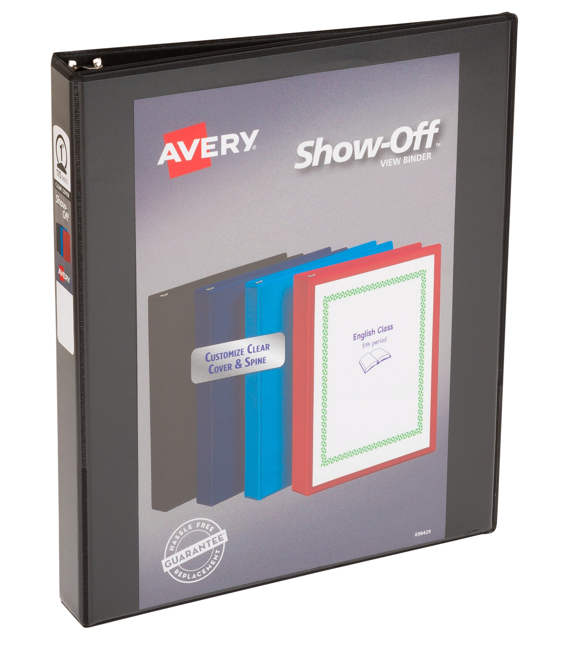 Avery Show Off™ View Binders 175-Sheet Capacity, Assorted Colors (12018 ...