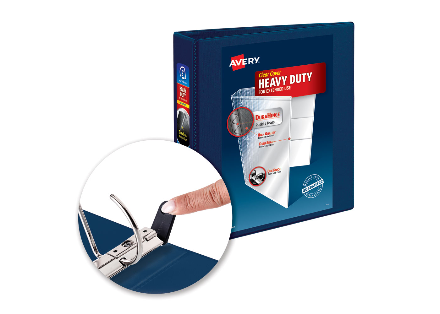 Avery binder rings opening with smooth, easy action