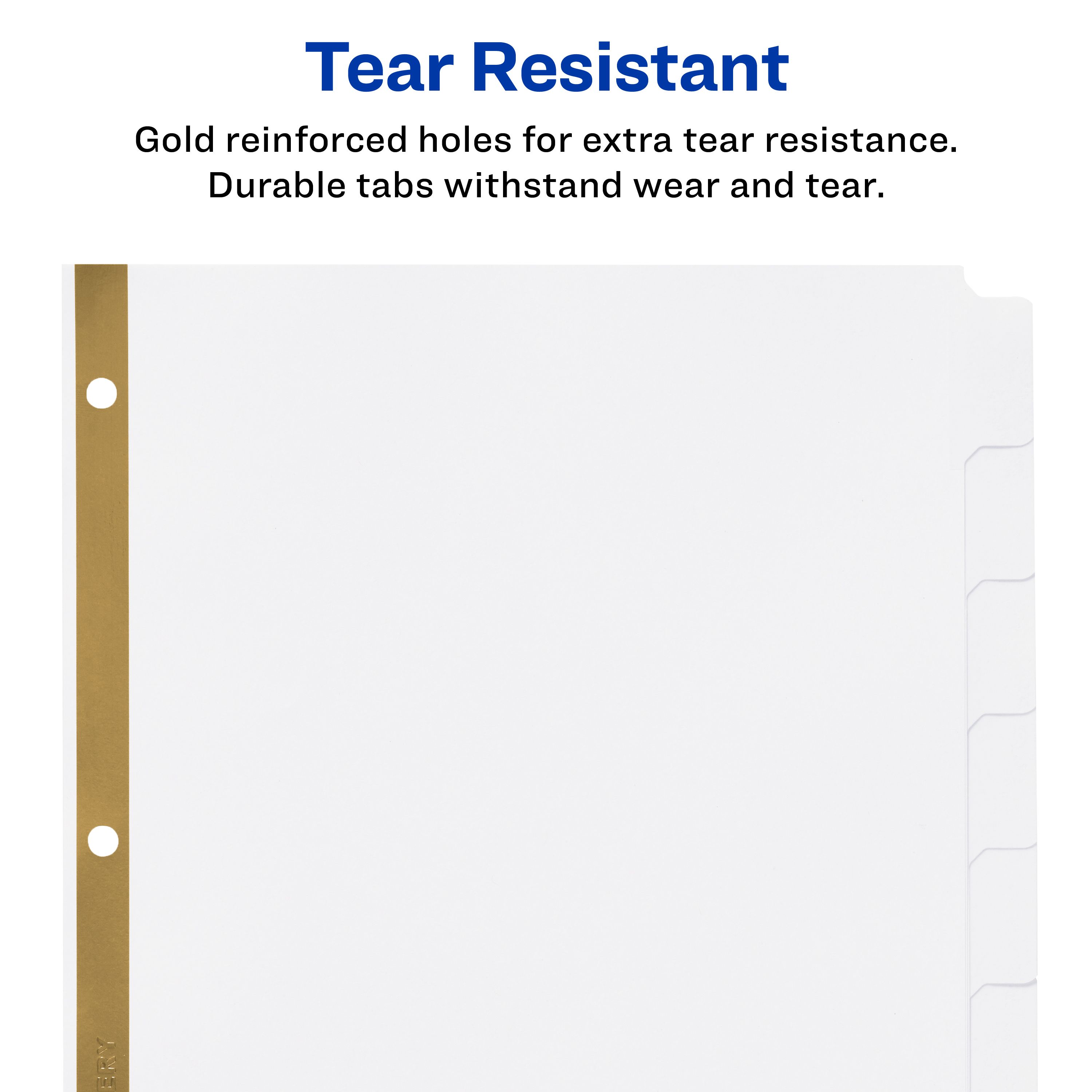 Avery Big Tab™ Write & Erase Dividers, 8-Tab Set (23078