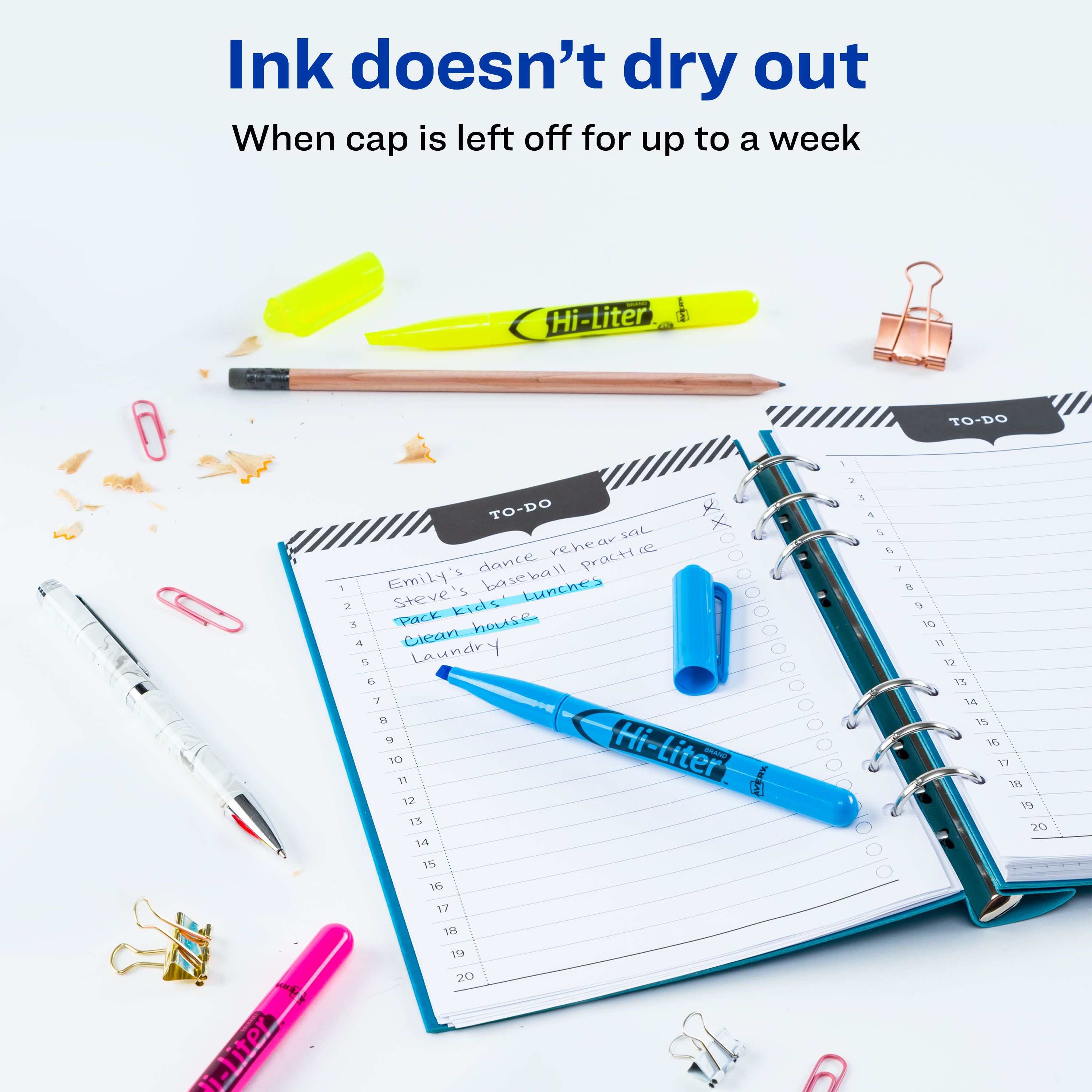 ハイメッシュインク しろ Hi-Liter® Pen-Style Highlighters 25860 | Avery.com | Avery