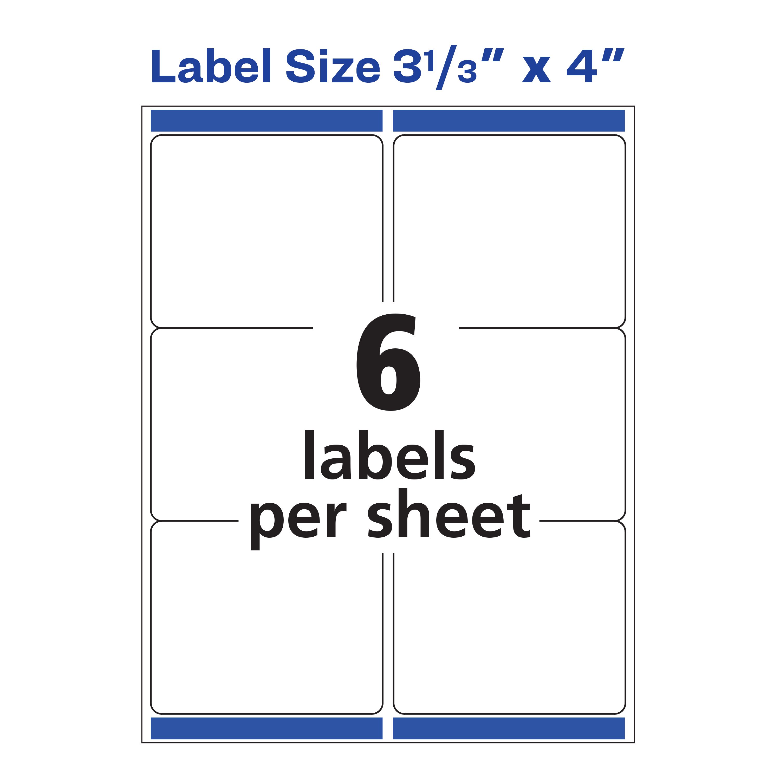 Repositionable Shipping Labels with Sure Feed 55164 | Avery