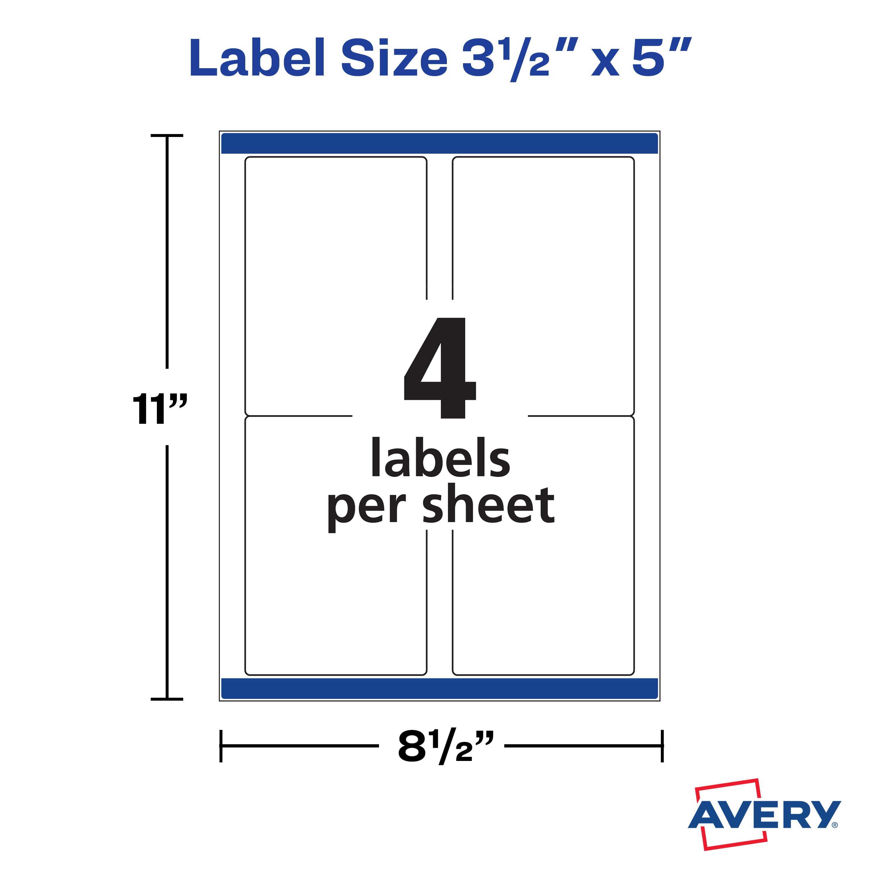 Shipping Labels With TrueBlock Technology With Sure Feed 5168 Avery