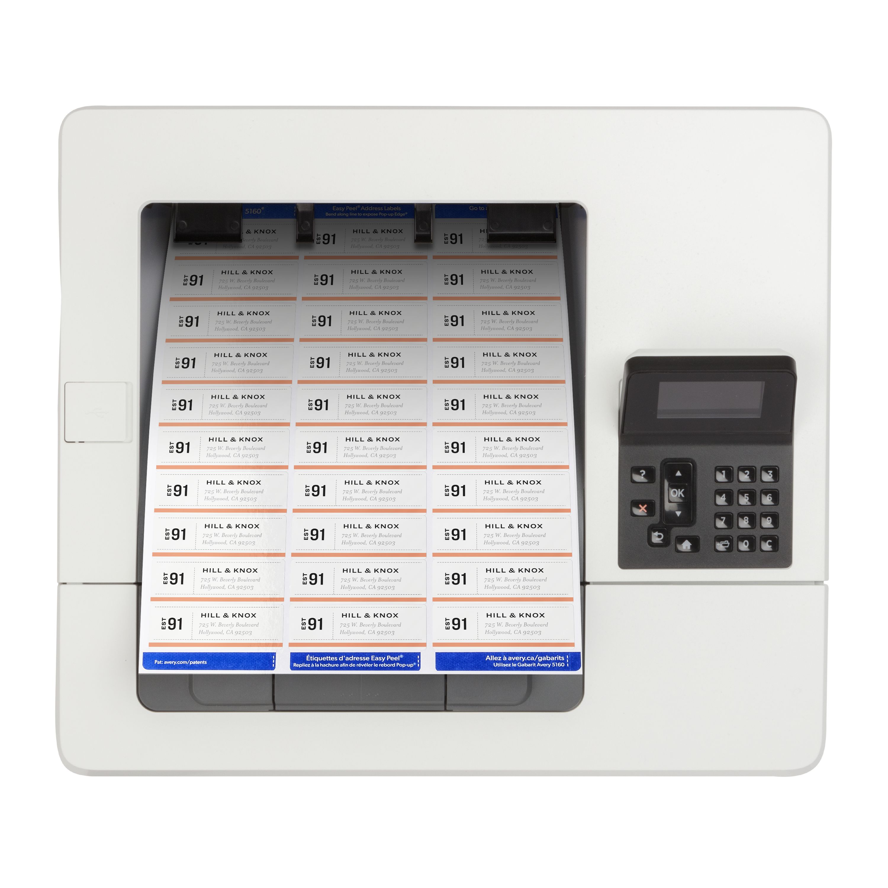 オランダ : Registered mail labelsロール［A］ Avery Business Mailing Labels, Easy Peel, Office Shipping, 1