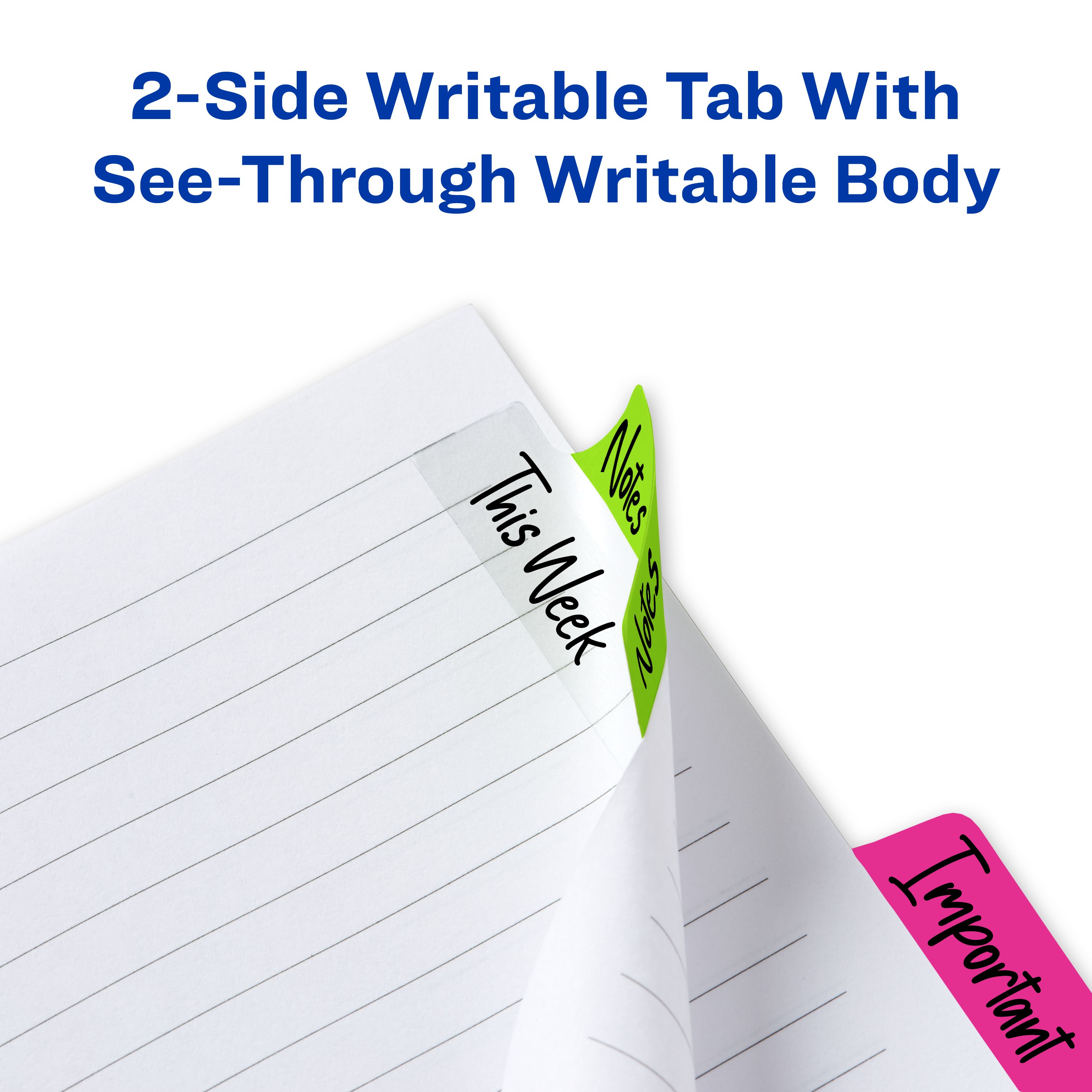 Ultra Tabs®, Neon, 24 Margin Tabs, 2.5