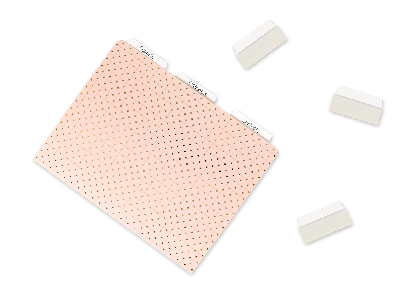 Avery Ultra Tabs organizing folders for pop-up retail planning and bookkeeping