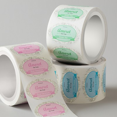 "Oval Custom Roll Labels - 1"" X 2"" - 1000 Qty - 24® Ea by Avery"