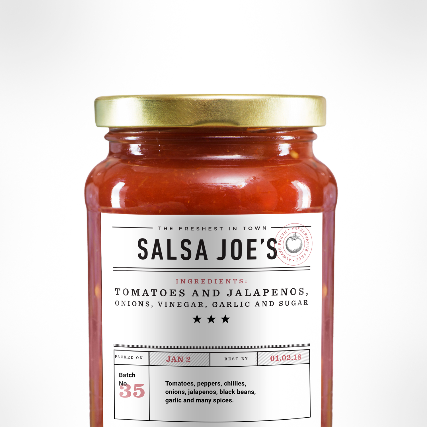 Custom Jar Labels & Stickers - Matte White - Printed By Avery�