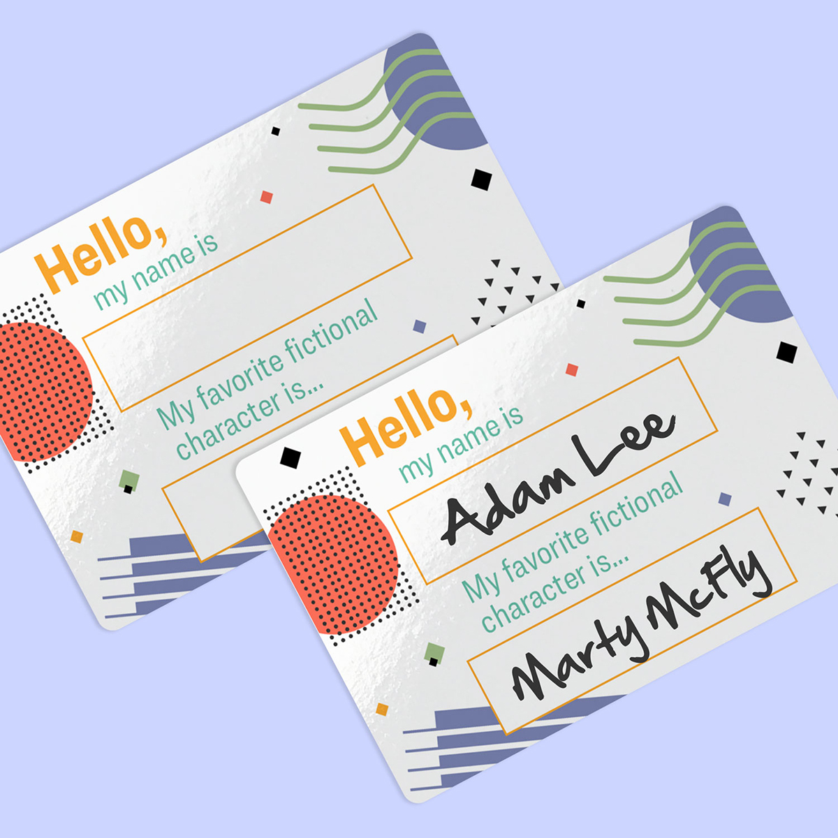 Custom Adhesive Name Badges - White - Printed By Avery�