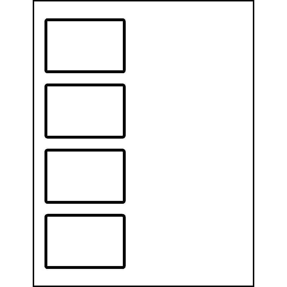 Template for Avery 00752 Self-Laminating ID Labels 2-5/16