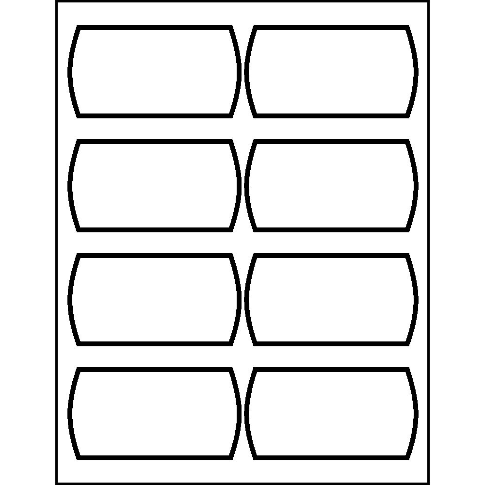 Template For Avery 14438 Big Tab Large White Label Dividers, 5-tab 