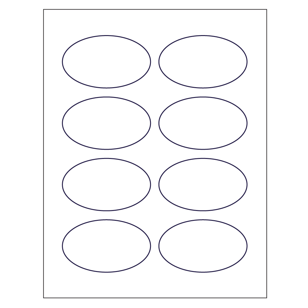 Template for Avery 22570 2 quot x 3 1/3 quot Oval Labels with Sure Feed™ Avery com
