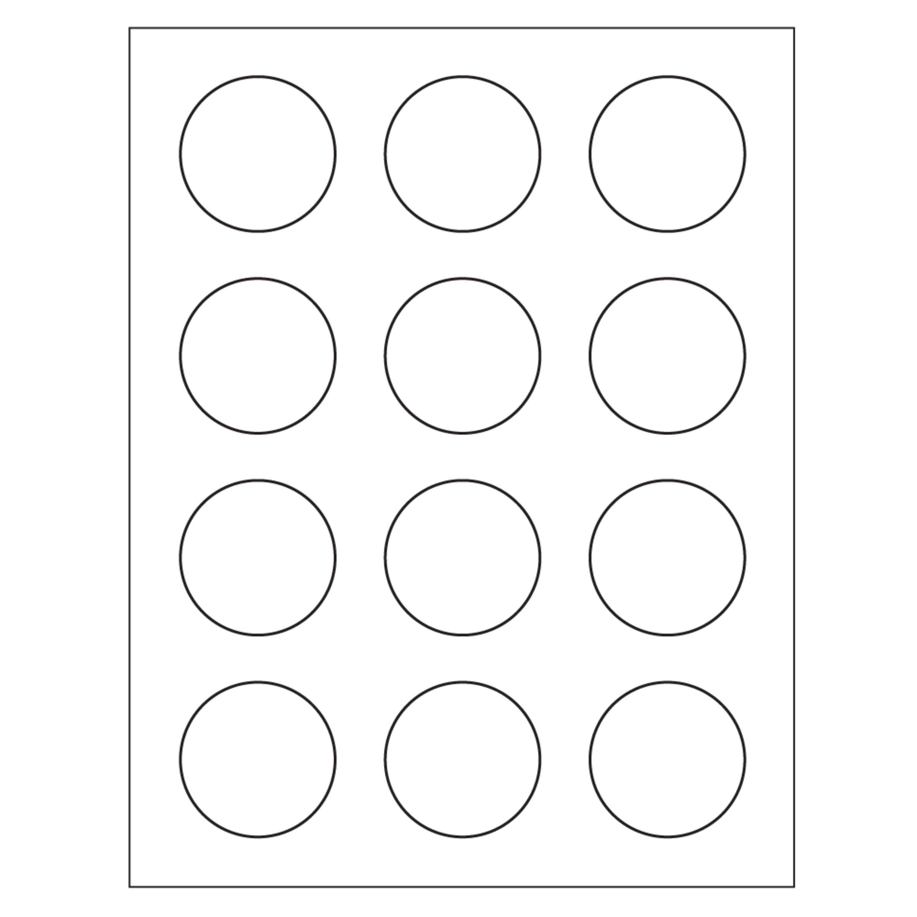 Template for Avery 22877 Print-to-the-Edge Round Labels 2