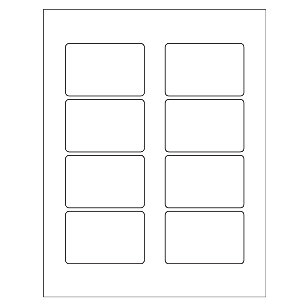 Template for Avery 22934 Print-to-the-Edge Rectangular Labels 2