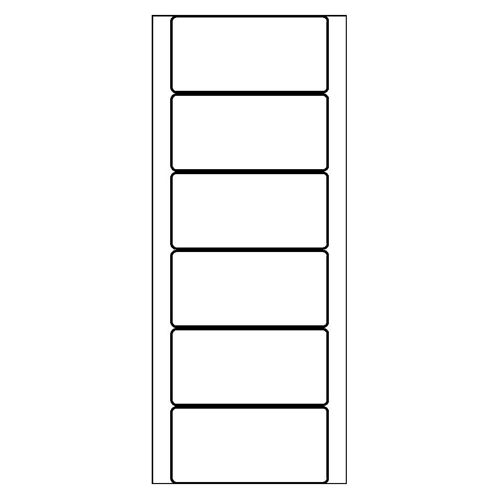 Template for Avery 4022 Pin Fed Mailing Labels 4