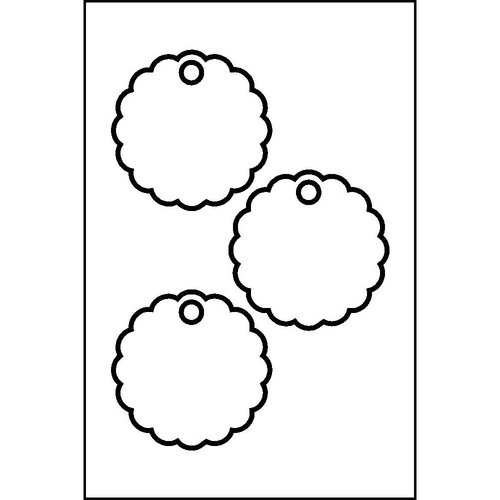 Template for Avery 41557 Scallop Tags 1-7/8" | Avery.com