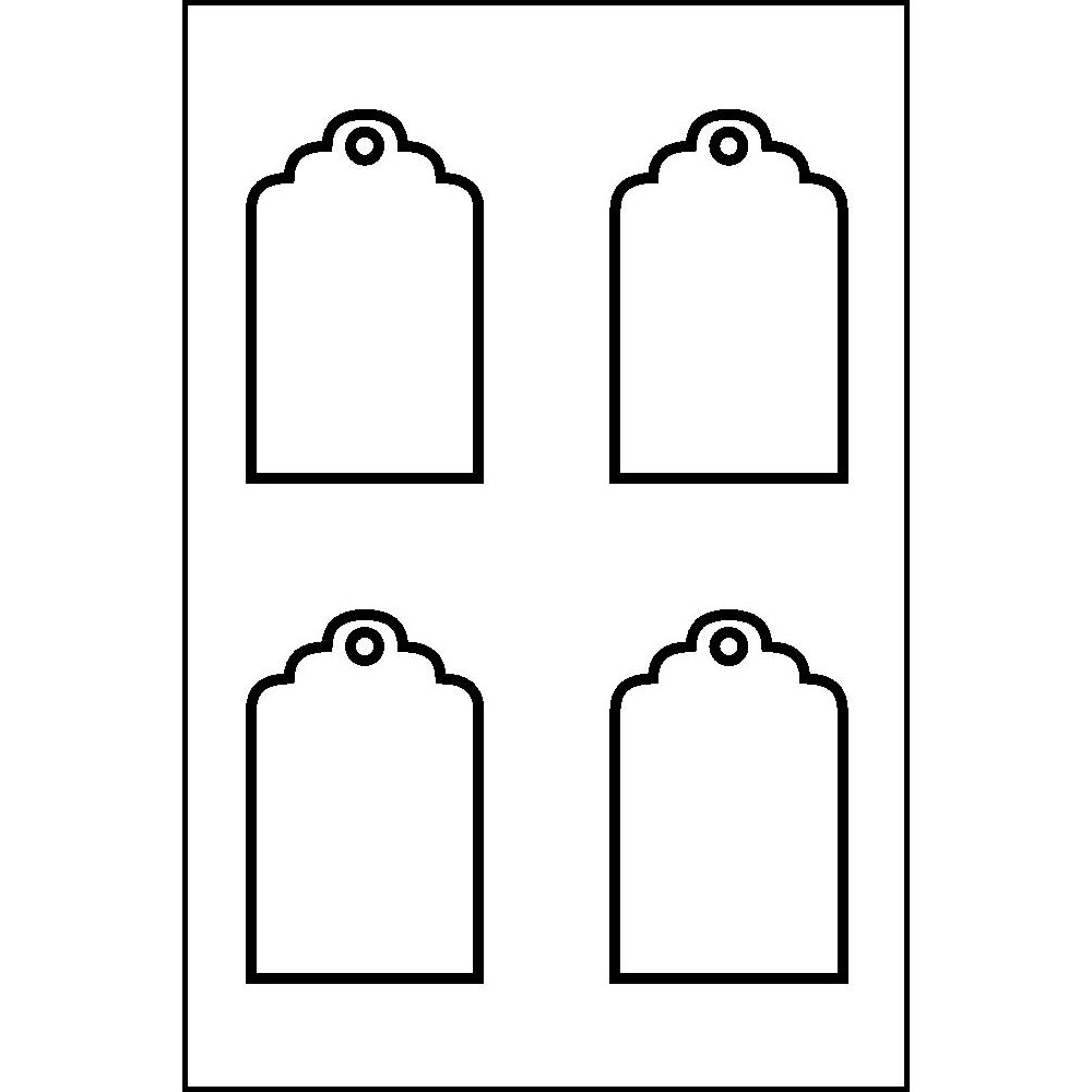 Template for Avery 41566 Printable Tags with Strings 2" x 11/4