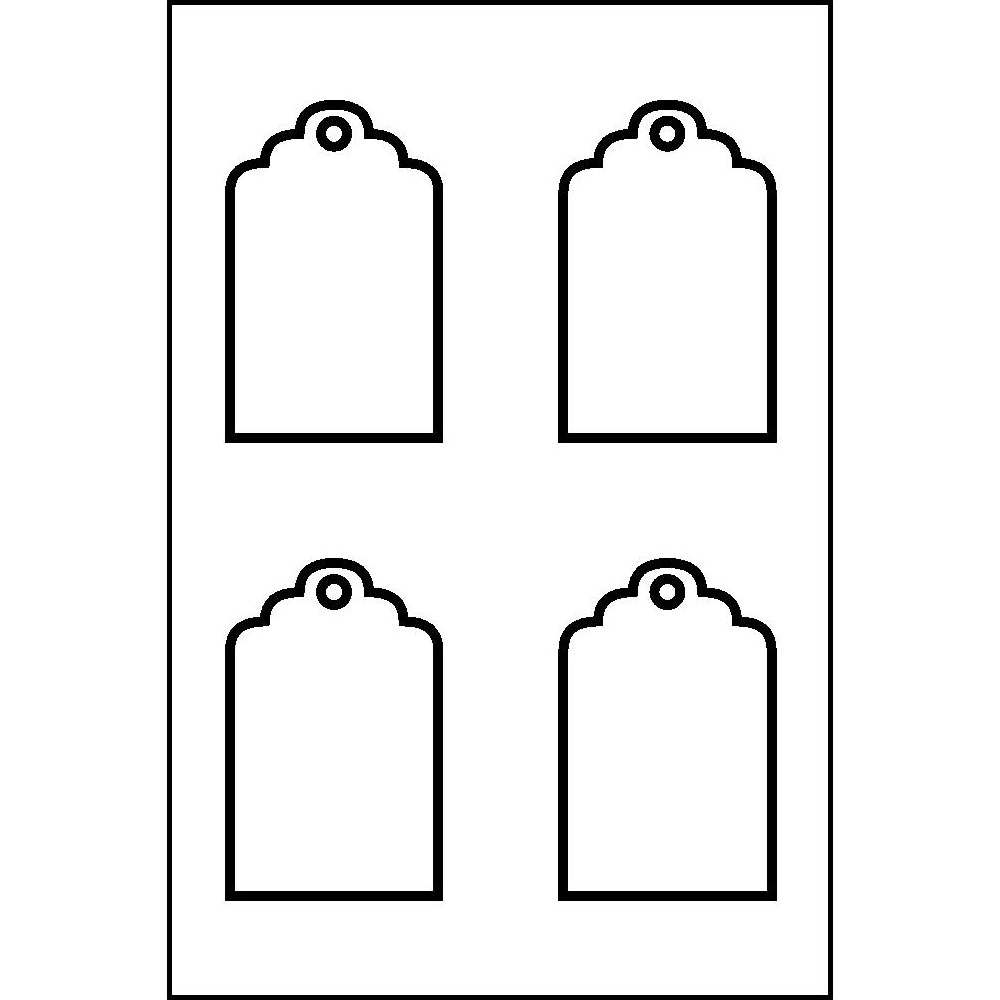 Template for Avery 41566 Printable Tags with Strings 2