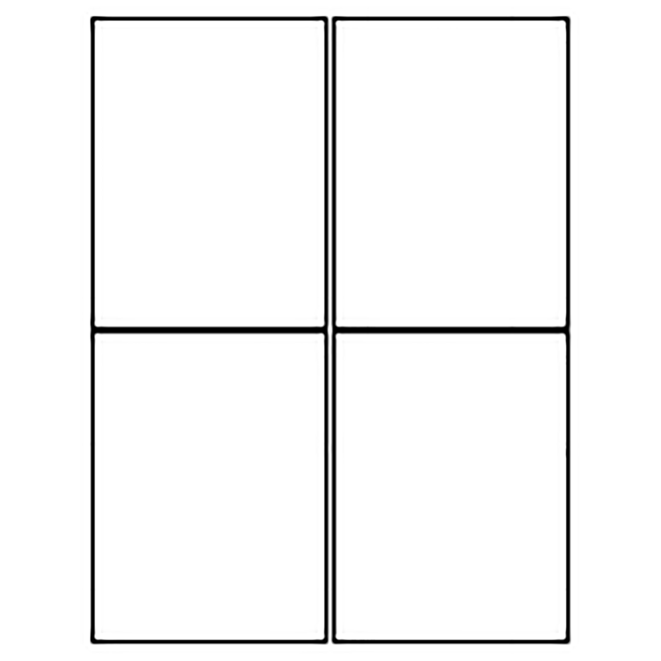 Template for Avery 4765 Flash Cards 4-1/4