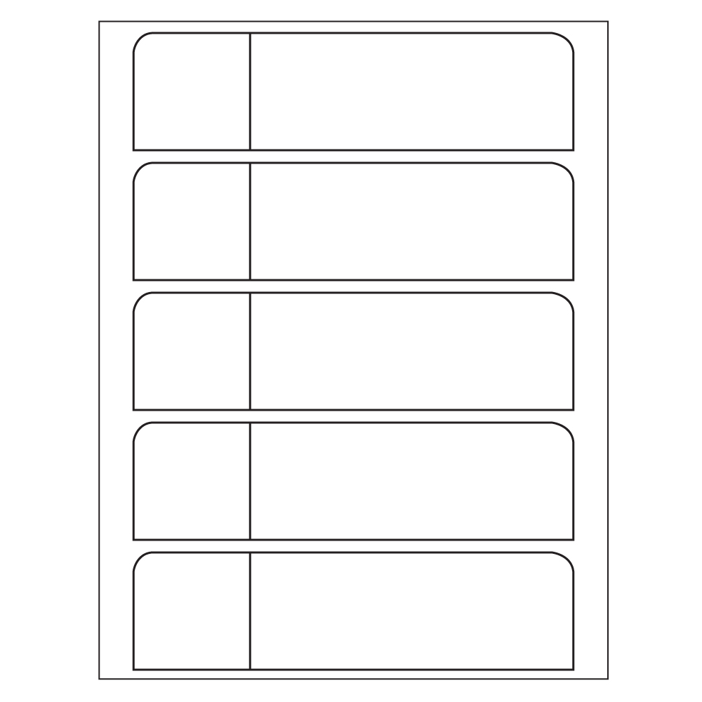 Template for Avery 5153 Print or Write Flexible Mini Name Badge Labels ...