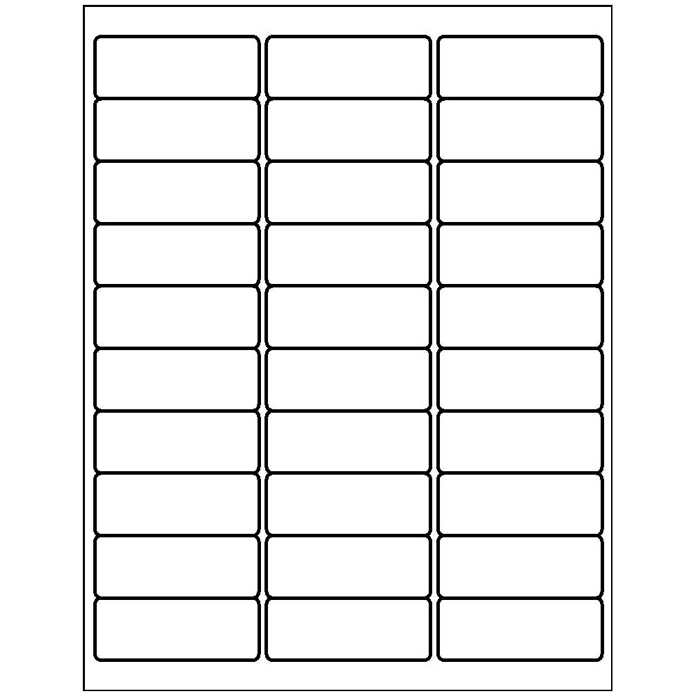 Template for avery 55160 repositionable address labels 1 x 2 5 8