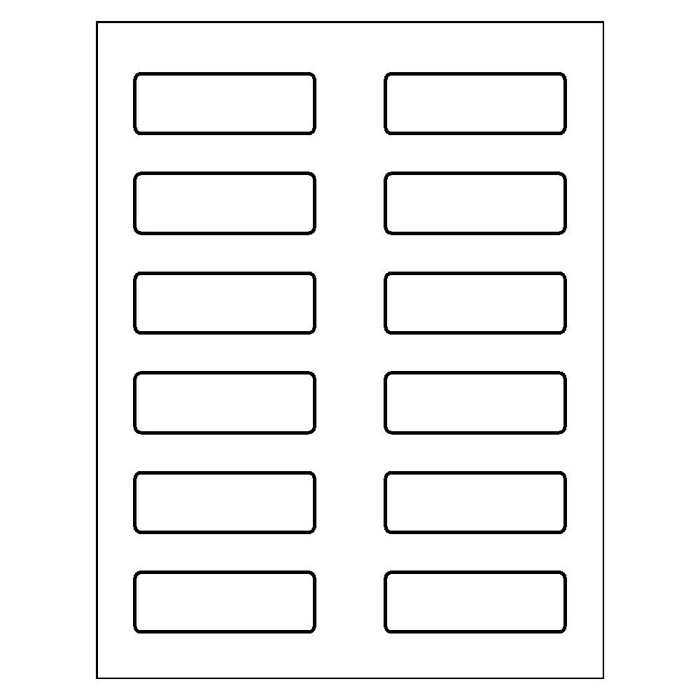 Template for Avery 5735 Send & Reply Piggyback Labels 1