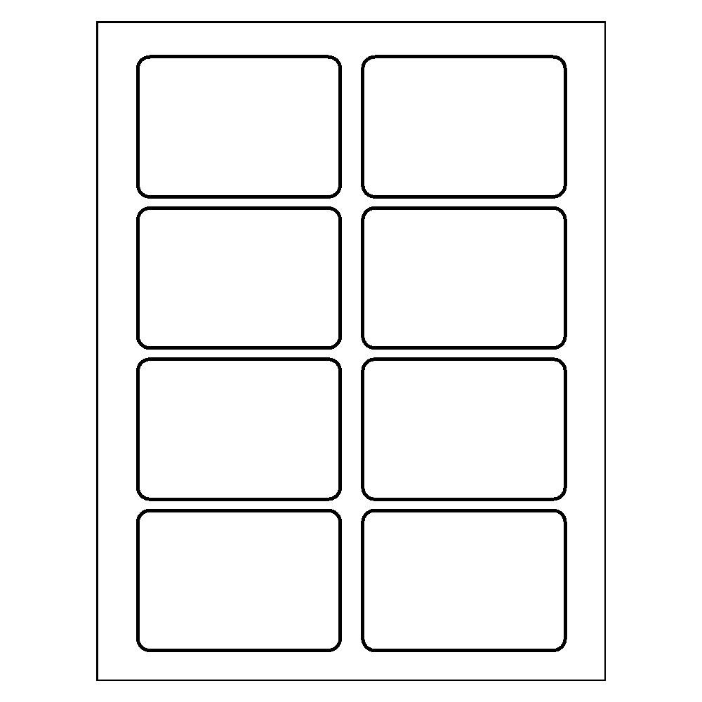 Template for Avery 5895 Adhesive Name Badges 21/3" x 33/8"